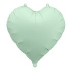 Hjerte Folieballon Mat Grøn