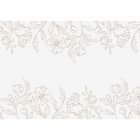 Blomstret Bordløber Beige