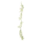 Kunstig Blomster Guirlande Hvid/Grøn