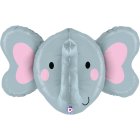 Elefant Hoved Folieballon