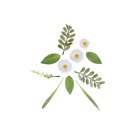 Marguerit Kunstige Blomster Hvid/Gul/Grøn