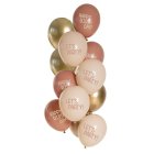 Golden Blossom Happy Birthday Latexballoner
