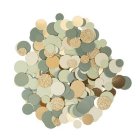 Rund Konfetti Oliven/Guld