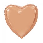 Hjerte Folieballon Rosaguld