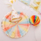 Pastel Mix Tallerkener Guldkant