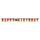 Monster Truck Happy Birthday Banner