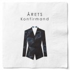 Årets Konfirmand Servietter Hvid/Sort