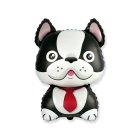 Hund Folieballon Sort/Hvid