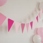 Vimpelguirlande Pink/Lyserød