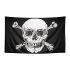 Pirat Dødningehoved Banner Stor