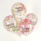 Happy Birthday Konfetti Balloner Multifarvet