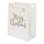 Merry Christmas Gavepose Hvid