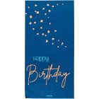 Happy Birthday Servietter True Blue