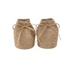 Jute Beholdere Med Snor