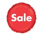 Sale Folieballon Rød