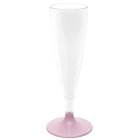 Plast Champagneglas Lyserød