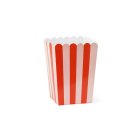 Klassiske Popcornbægre Rød/Hvid