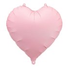 Hjerte Folieballon Mat Lyserød
