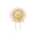 Gående Blomst Folieballon Lys Beige