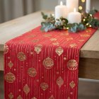 Julekugler Bordløber Rød/Guld