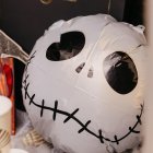 Dødningehoved Folieballon Hvid/Sort