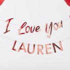 I Love You Guirlande Rosaguld