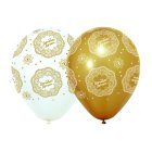 Ramadan Kareem Latexballoner Hvid/Guld