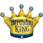 Kongekrone Happy Birthday Folieballon