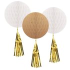 Honeycombs Loftpynt Hvid/Guld
