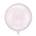 Transparent Kuglerund Ballon Lyserød