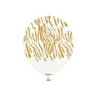 Premium Latexballoner Safari Tiger Hvid/Guld