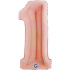 Holografisk Talballon 1 Rosaguld