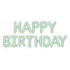 Happy Birthday Folieballoner Pastelgrøn