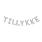 Tillykke Folieballon Sølv
