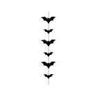 Halloween Guirlande Sorte Flagermus