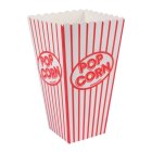 Klassiske Popcornbægre Rød/Hvid