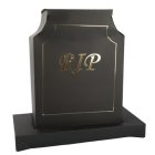 RIP Gravsten 3D Dekoration Sort/Guld