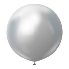Premium Kæmpe Latexballoner Chrome Sølv