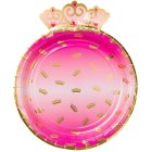 Krone Tallerkener Pink/Guld