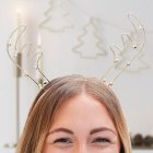 Julerensdyr Hårbøjle Guld