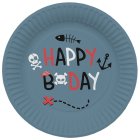 Pirate Party Paptallerkener Blå