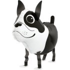 Boston Terrier Folieballon