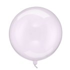 Transparent Kuglerund Ballon Lilla