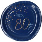 Paptallerkener 80 År True Blue