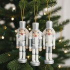 Træ Nøddeknækkere Juletræspynt Hvid