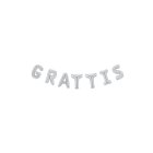 Grattis Folieballon Sølv