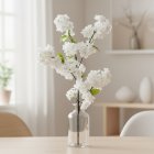 Kunstig Blooming Cherry Blomst Hvid