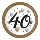 40 Års Paptallerkener Guld
