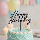 Happy Birthday Akryl Kagetopper Sort