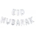 Eid Mubarak Folieballoner Sølv